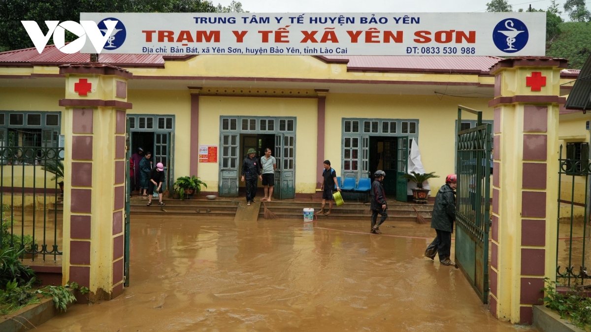 Tâm mưa dồn xuống Bảo Yên, Lào Cai gây thiệt hại