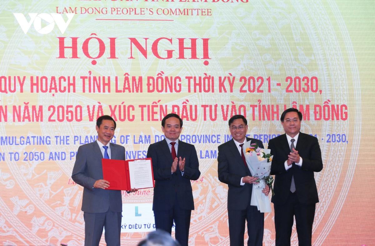Phó Thủ tướng Trần Lưu Quang dự công bố quy hoạch tỉnh Lâm Đồng