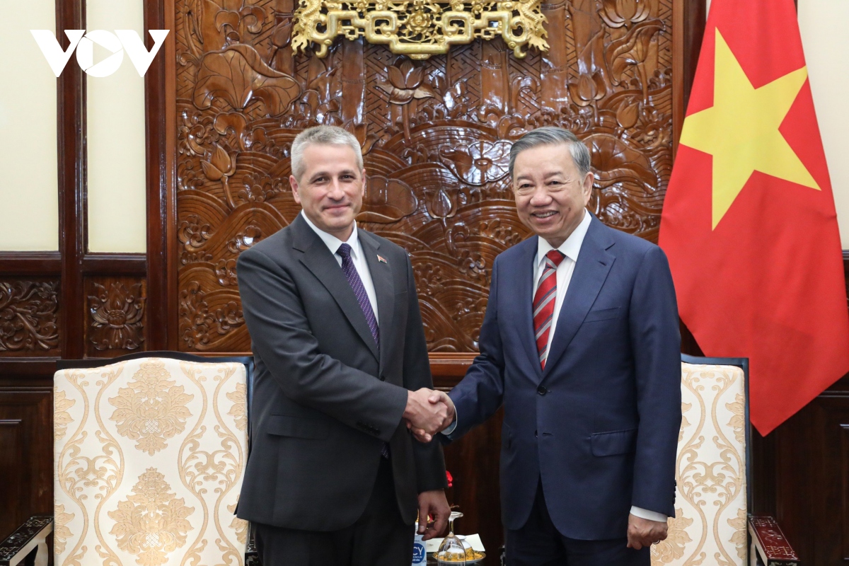 Chủ tịch nước Tô Lâm tiếp Đại sứ Belarus tại Việt Nam