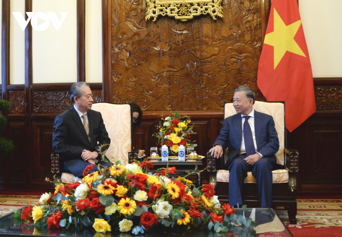 Chủ tịch nước Tô Lâm tiếp Đại sứ Trung Quốc Hùng Ba từ biệt nhân kết thúc nhiệm kỳ