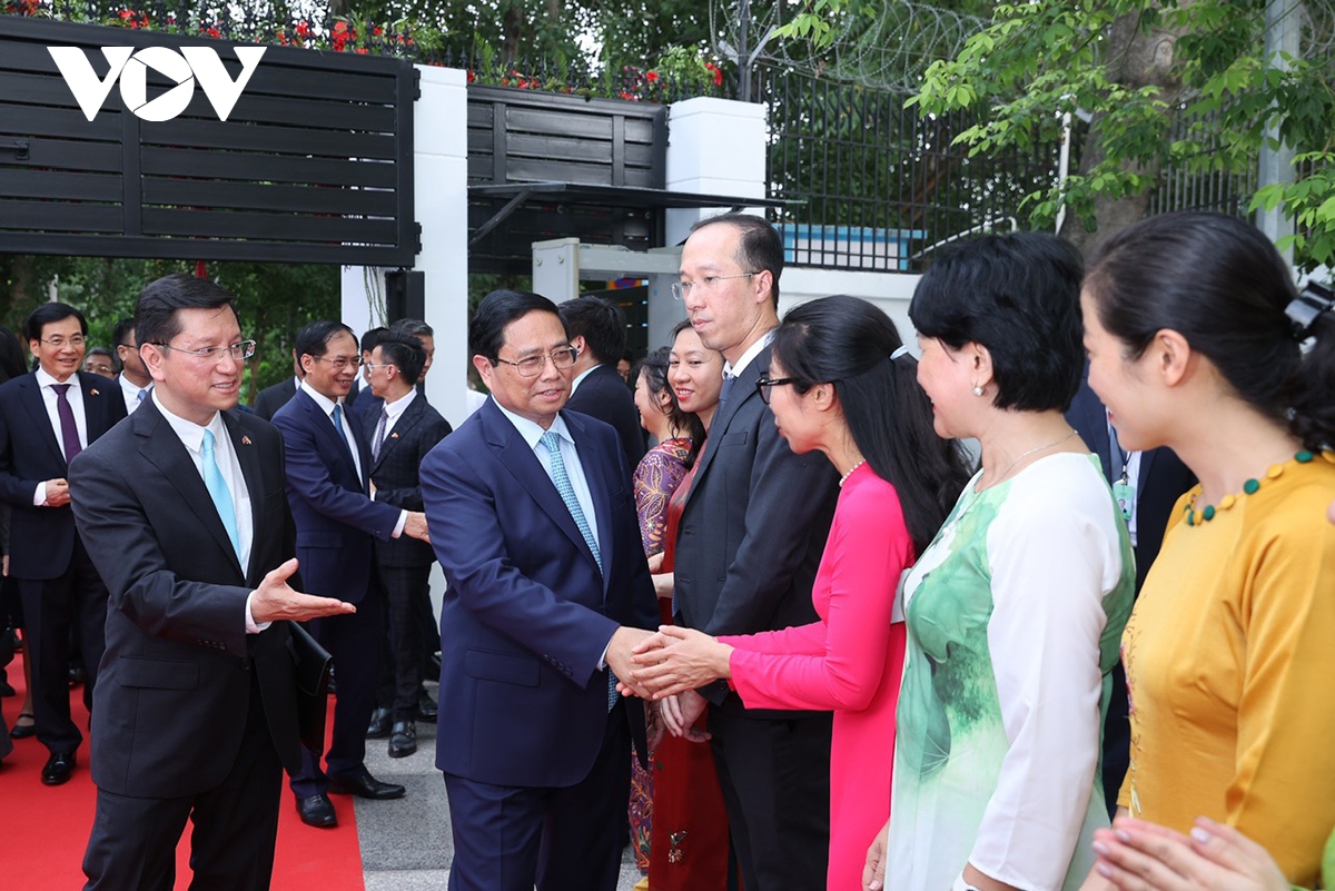 Thủ tướng Phạm Minh Chính gặp gỡ cộng đồng người Việt tại Ấn Độ