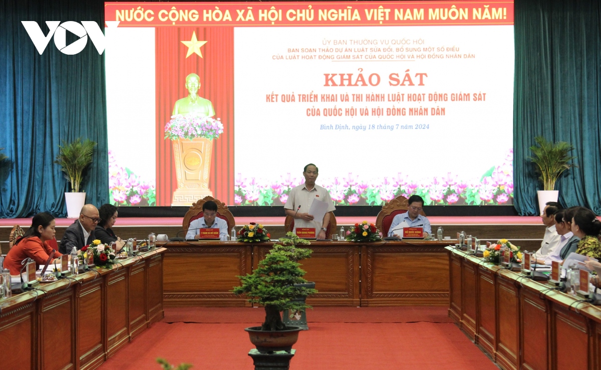 Phó Chủ tịch Quốc hội Trần Quang Phương làm việc với tỉnh Bình Định