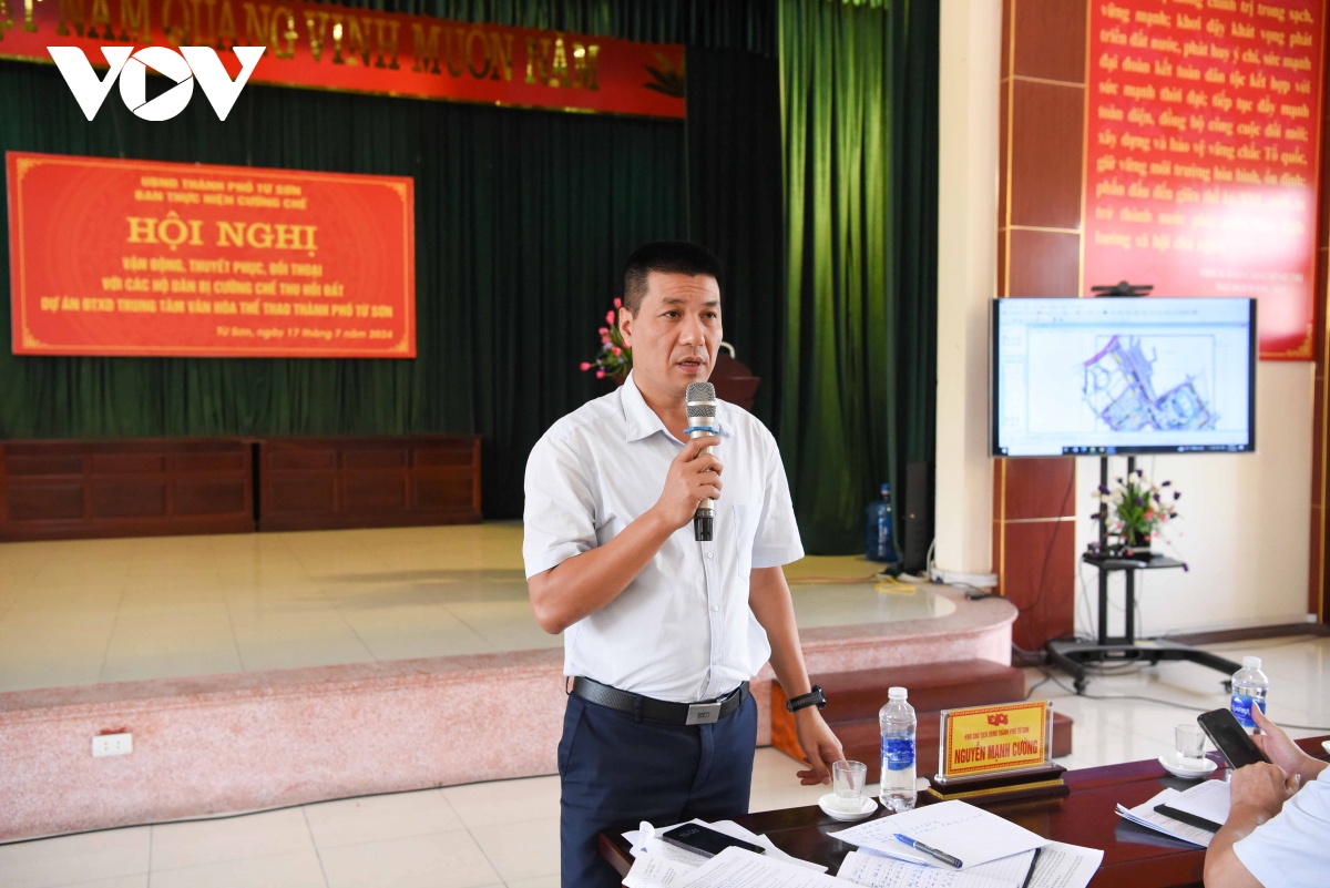 Từ Sơn (Bắc Ninh) đối thoại cưỡng chế đất để thực hiện dự án cộng đồng