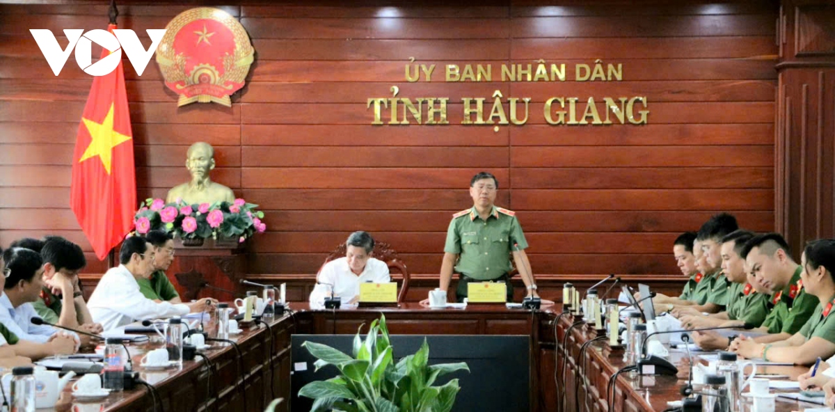 Thanh tra Bộ Công an công bố Quyết định thanh tra tại tỉnh Hậu Giang