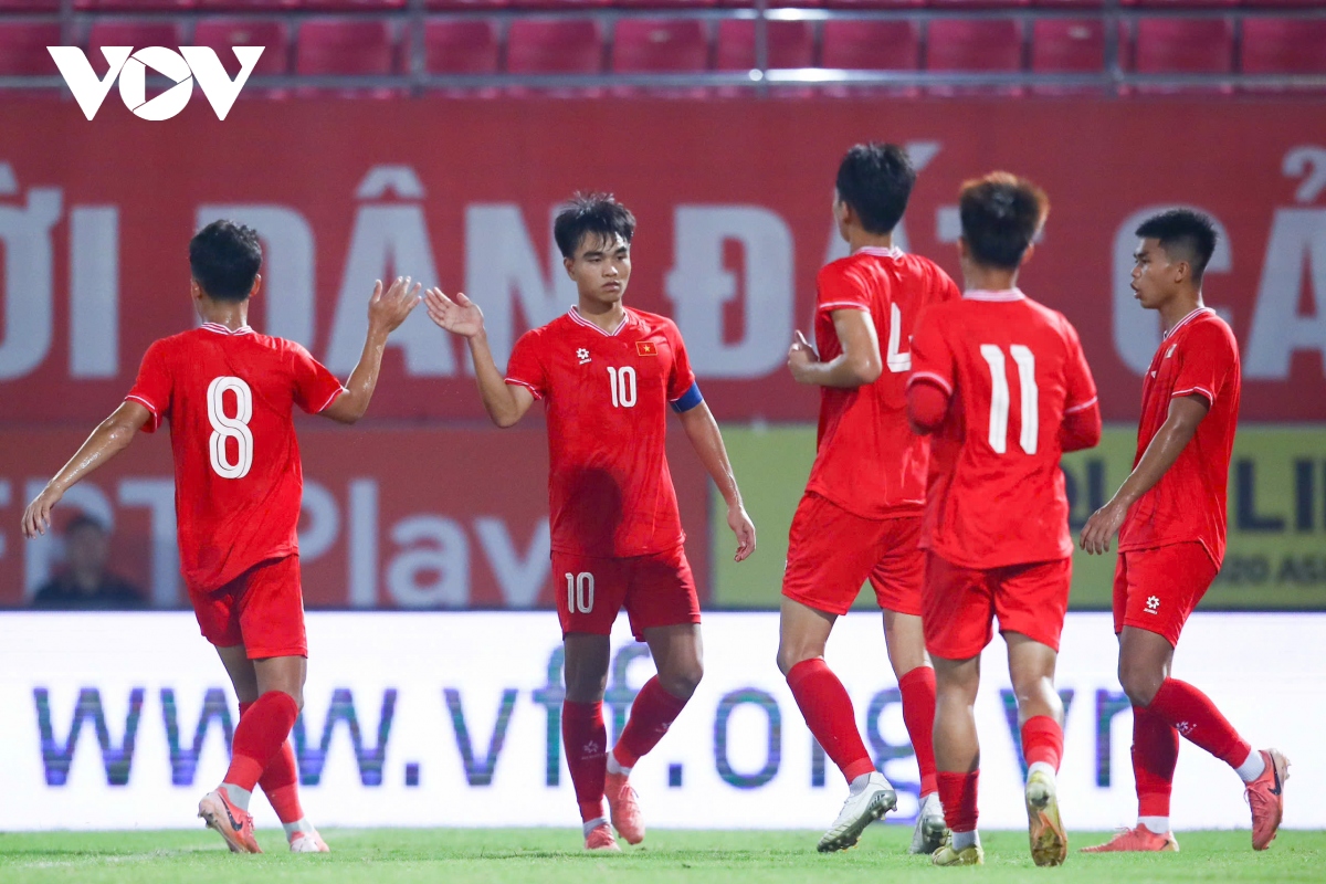 Kết quả vòng loại U20 châu Á 2025: U20 Việt Nam thắng đậm U20 Guam